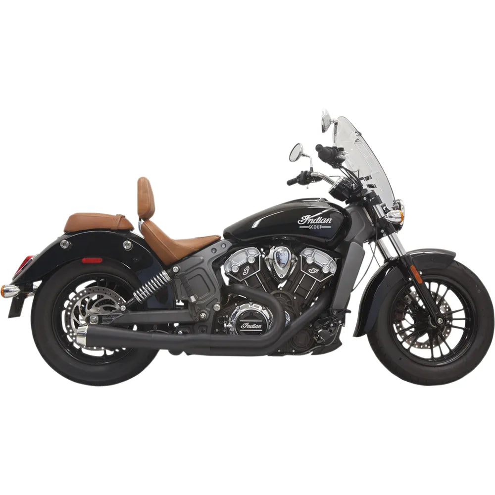 2:1 Exhaust - Black - Short - Scout