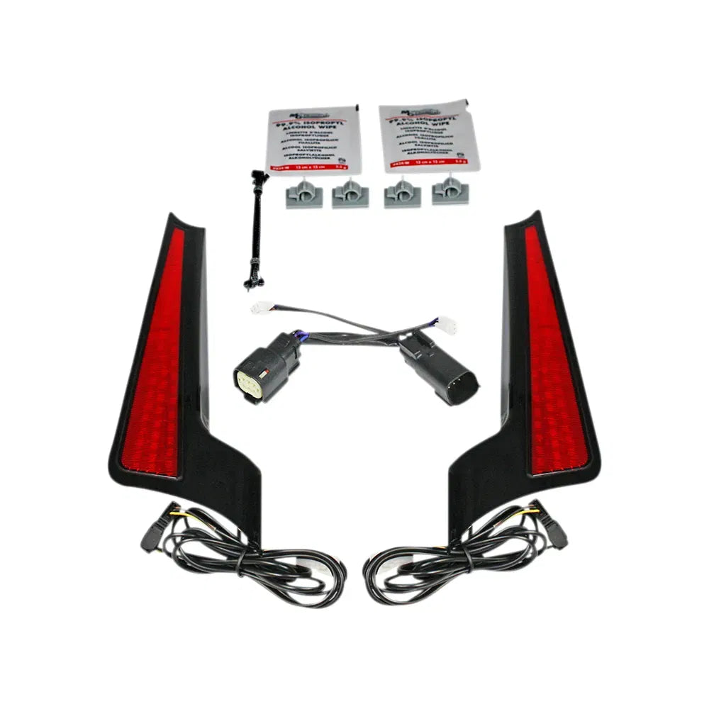 Fascia LED Light Panels - Black/Red