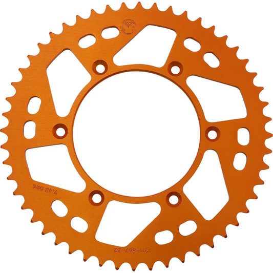 Corona Trasera Aluminio - Corona Trasera - Aluminio - 52 Dientes - Naranja - Husaberg/Husqvarna/KTM