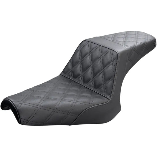 Step Up Seat - Lattice Stitched - Black
