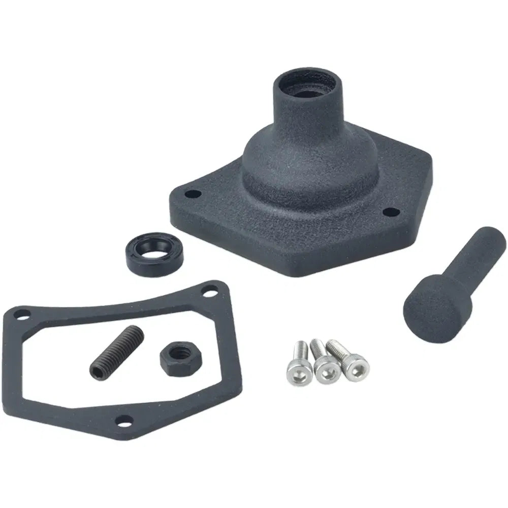 Solenoid End Cover - Starter Button - Black Wrinkle
