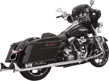 Silenciadores deslizantes Fishtail - Silenciadores Fishtail - Cromados - con deflector - 33" - 95-'16 Touring
