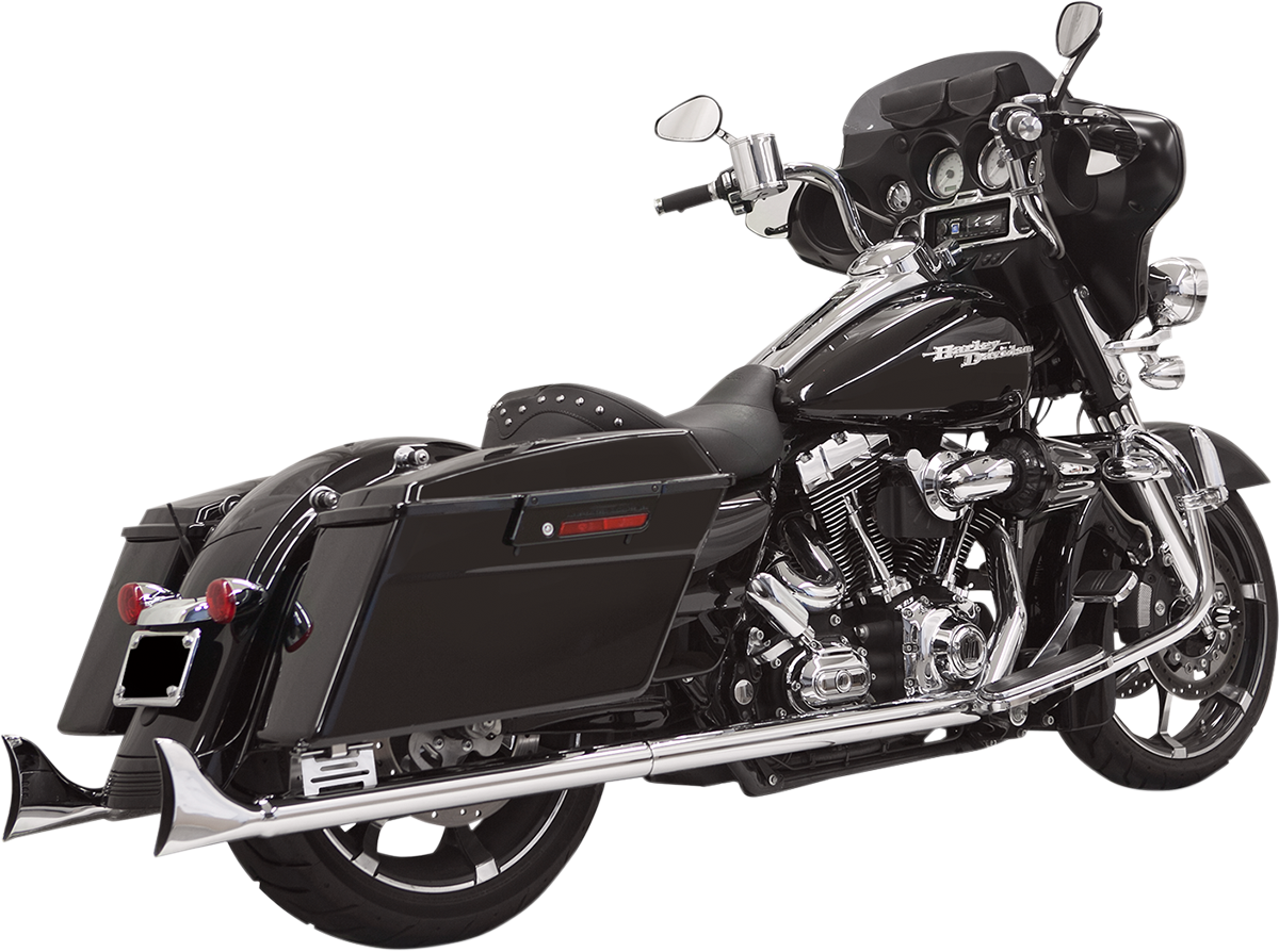 Silenciadores deslizantes Fishtail - Silenciadores Fishtail - Cromados - con deflector - 33" - 95-'16 Touring