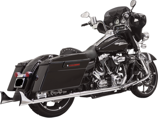 Silenciadores deslizantes Fishtail - Silenciadores Fishtail - Cromados - con deflector - 33" - 95-'16 Touring