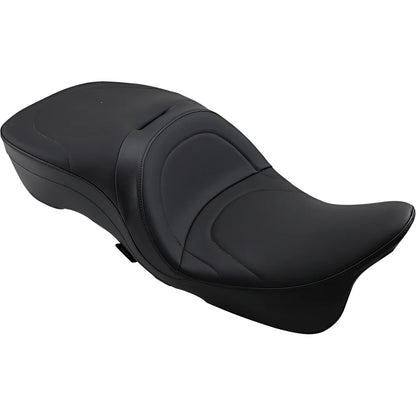 Asiento touring de cuero para 2 personas compatible con el respaldo: costura suave
