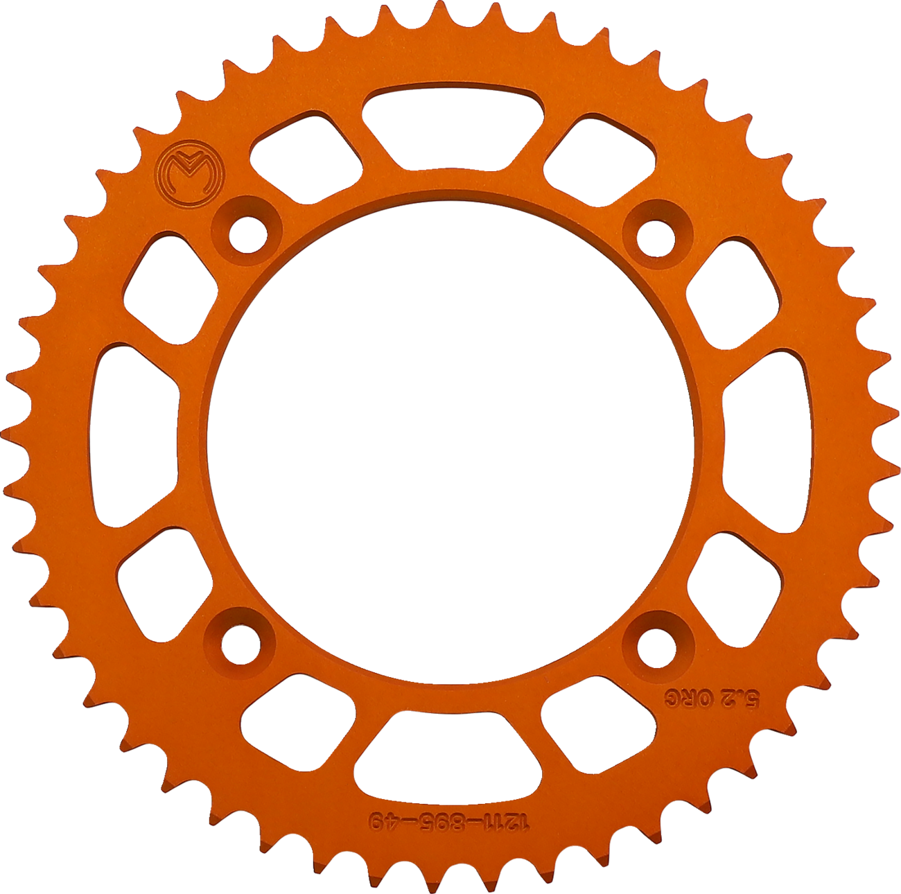 Corona Trasera Aluminio - Corona Trasera - Aluminio - 49 Dientes - Naranja - Husqvarna/KTM