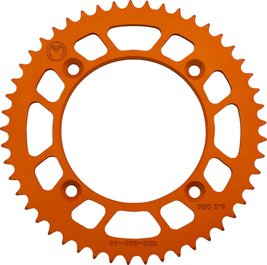 Corona Trasera Aluminio - Corona Trasera - Aluminio - 49 Dientes - Naranja - Husqvarna/KTM