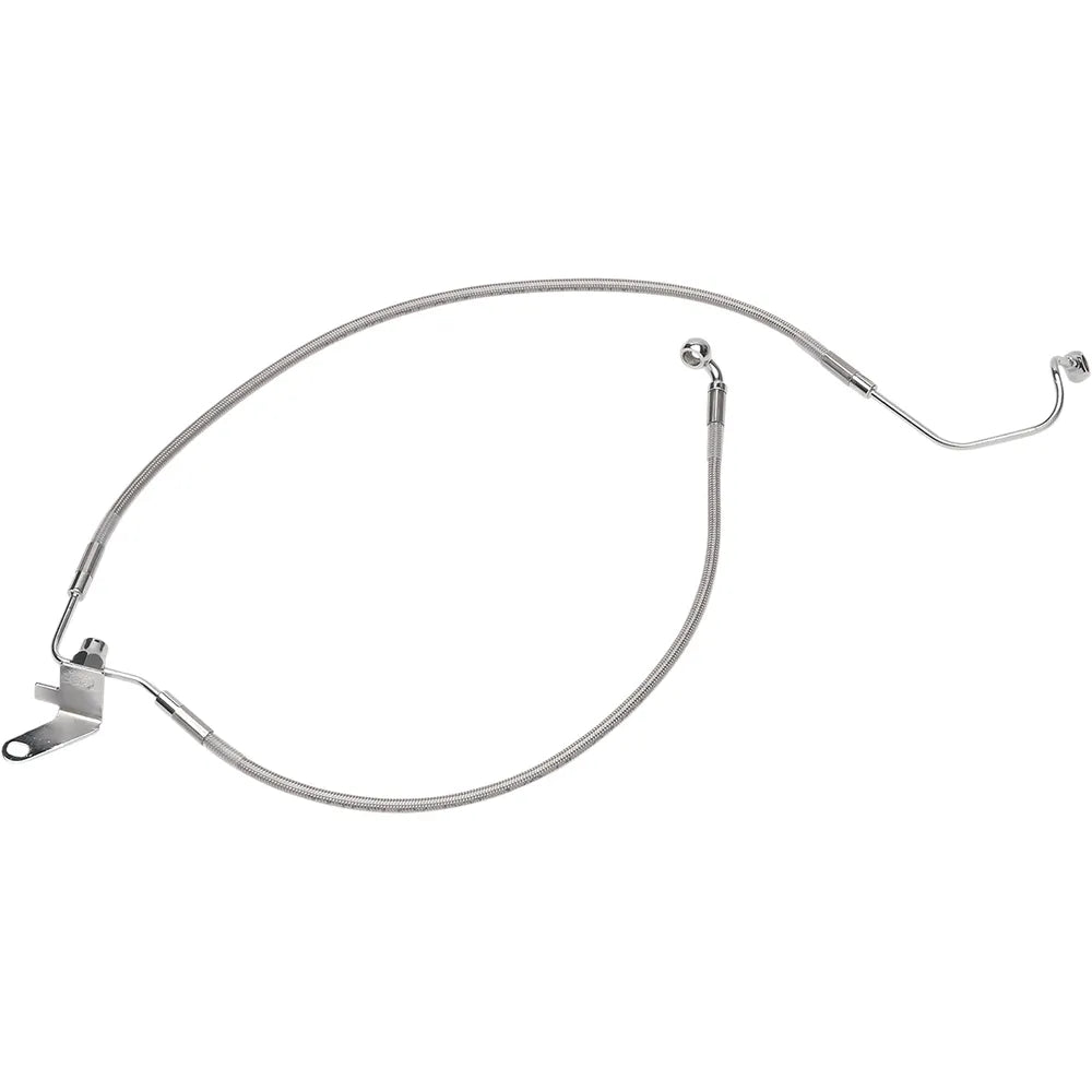 Rear Brake Line FL/FXST 01-06 Clear-Coated Stainless Steel