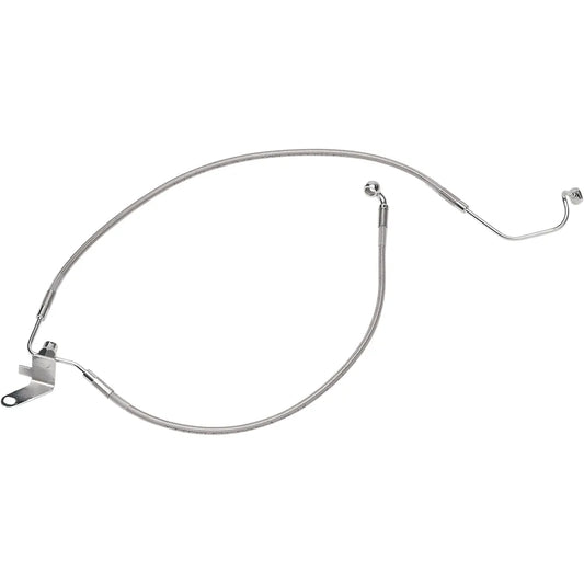 Rear Brake Line FL/FXST 01-06 Clear-Coated Stainless Steel