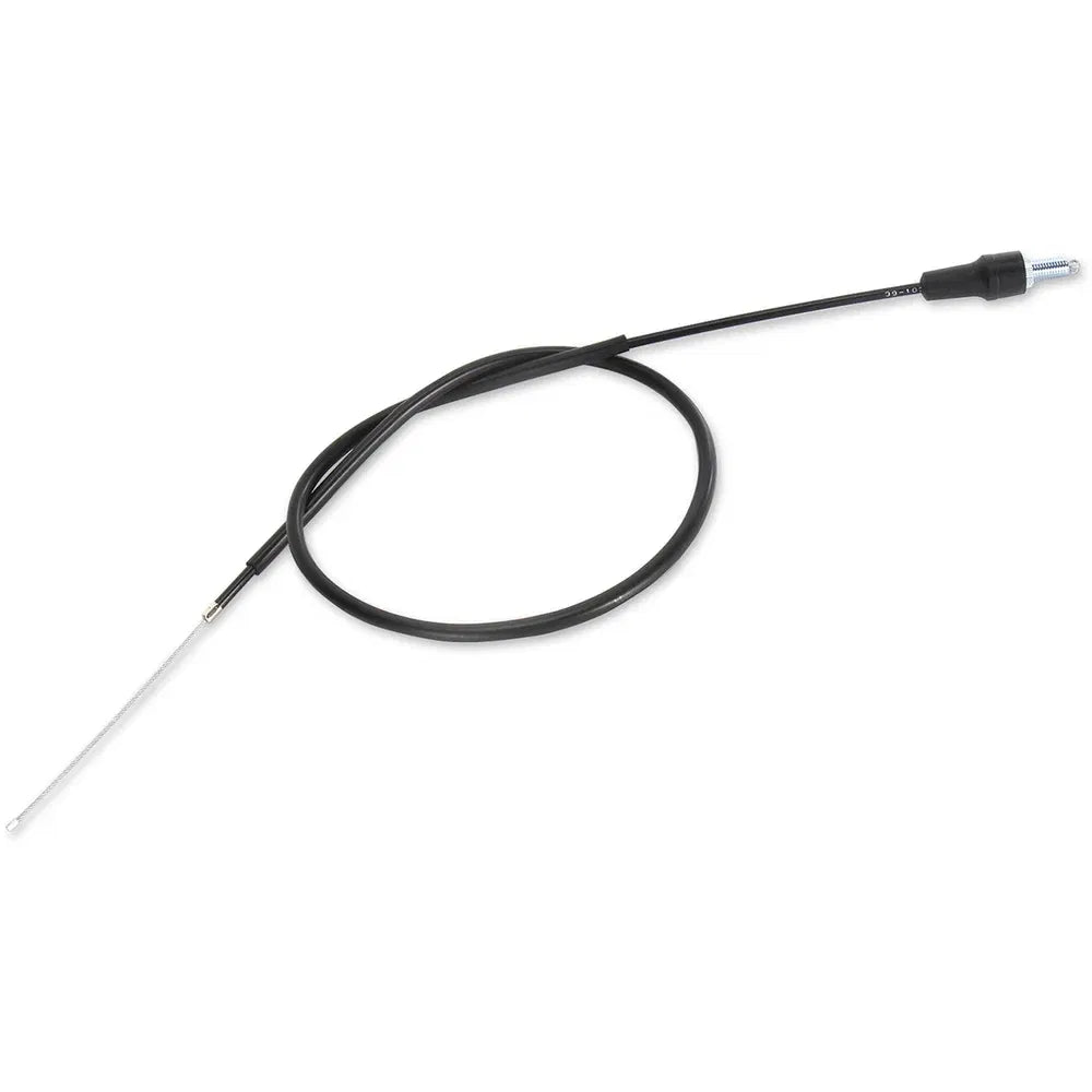 Cable del acelerador de vinilo negro.