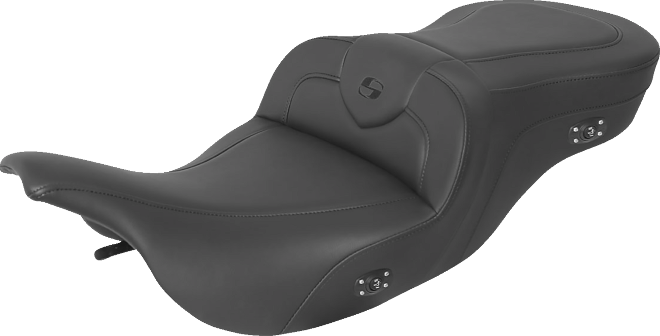 Asiento RoadSofa™ con calefacción - Asiento RoadSofa™ con calefacción - Sin respaldo - Negro con costuras negras