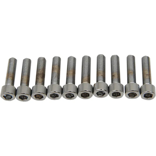 Tornillos allen estriado #10-32 x 1/2" cromo