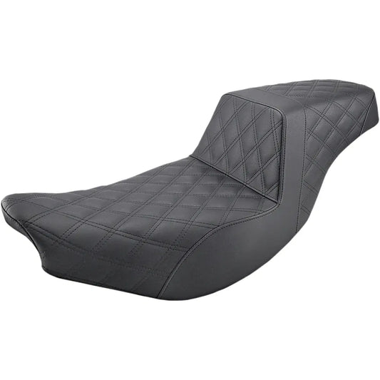 Step Up Seat - Lattice Stitched - Black