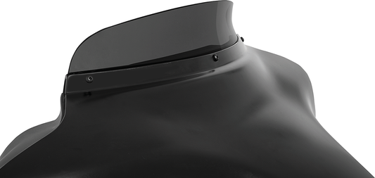 Parabrisas con alerón Batwing - Escudo del alerón - 3" - Humo negro oscuro - FLH '96-'13