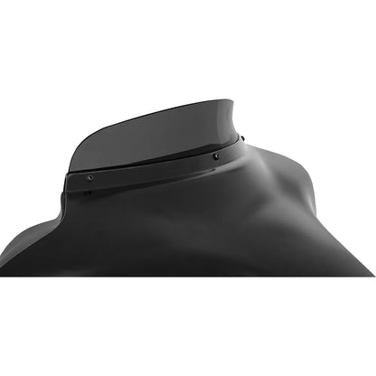 Parabrisas con alerón Batwing - Escudo del alerón - 3" - Humo negro oscuro - FLH '96-'13