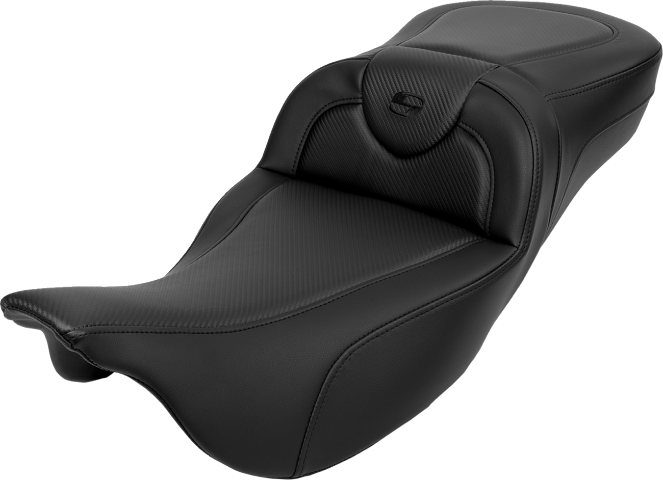 Asiento de fibra de carbono Roadsofa™ - Asiento de alcance extendido Roadsofa™ - Fibra de carbono - Costura negra - Respaldo - FL '08-'24