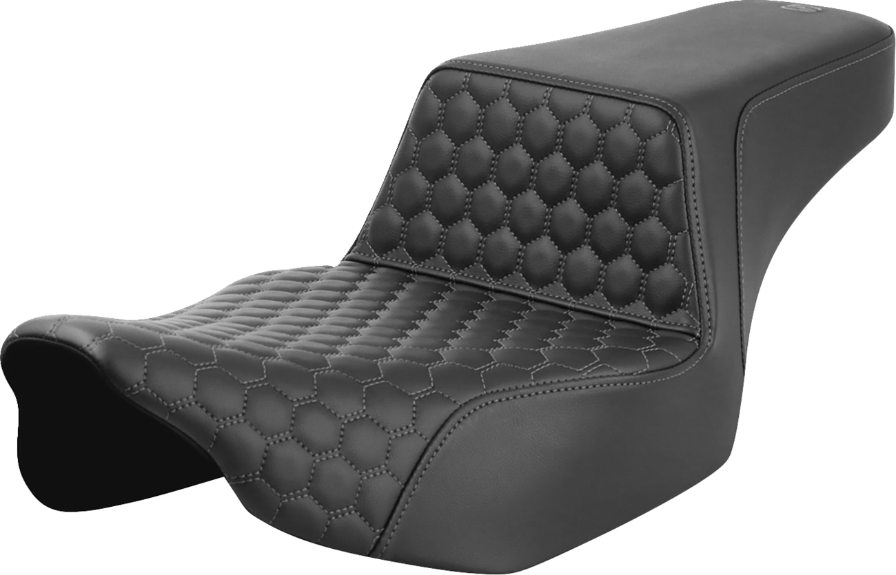Asiento elevado tipo panal - Asiento elevado - Alcance extendido - Panal delantero - Costura gris - FL '23-'24