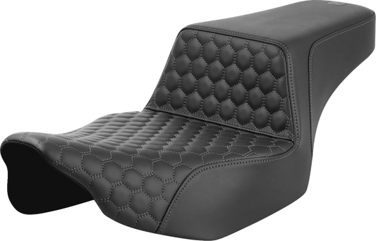Asiento elevado tipo panal - Asiento elevado - Alcance extendido - Panal delantero - Costura gris - FL '23-'24