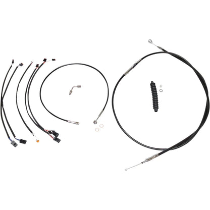 Kit de instalación de manillar XR - Kit de instalación de manillar XR - Colgadores Ape de 12"-14" - Softail '18-'24 - Negro/Cromo
