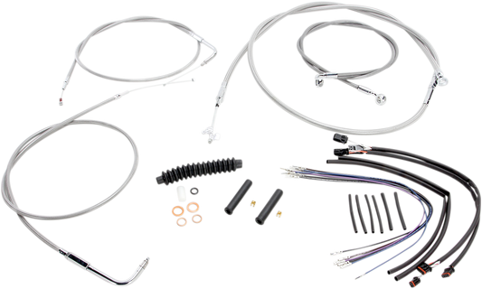Kit de instalación de manillar XR - Kit de instalación de manillar XR - Perchas para monos de 15"-17" - FLS '11-'14 - Acero inoxidable