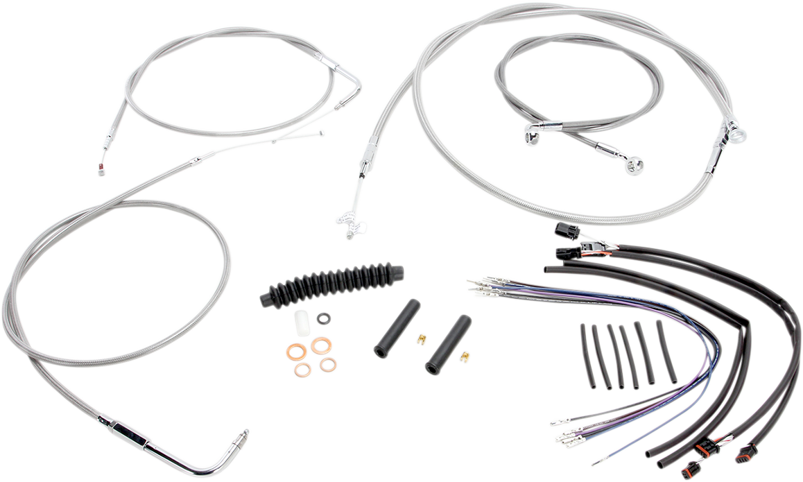 Kit de instalación de manillar XR - Kit de instalación de manillar XR - Perchas para monos de 15"-17" - FLS '11-'14 - Acero inoxidable