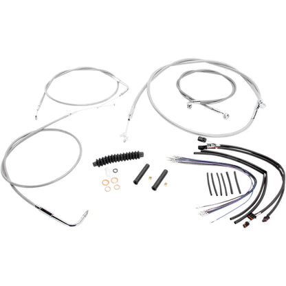 Kit de instalación de manillar XR - Kit de instalación de manillar XR - Perchas para monos de 15"-17" - FLS '11-'14 - Acero inoxidable