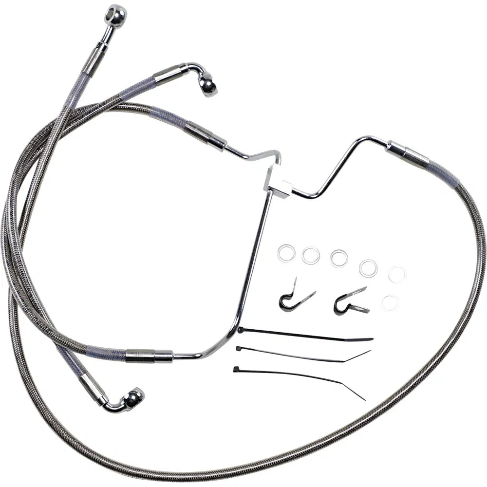 Línea de Freno Delantera de 8" Acero Inoxidable