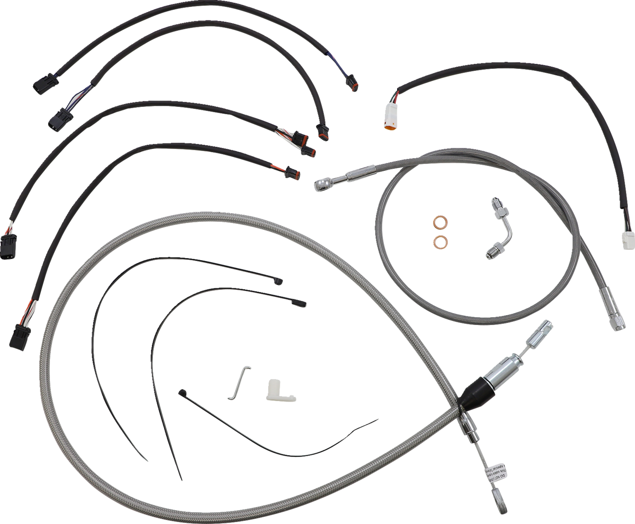 Kit de instalación de manillar XR - Kit de instalación de manillar XR - Colgadores Ape de 12"-14" - Softail '18-'24 - Acero inoxidable/cromo