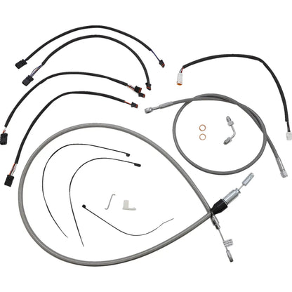 Kit de instalación de manillar XR - Kit de instalación de manillar XR - Colgadores Ape de 15"-17" - Softail '18-'24 - Acero inoxidable/cromo