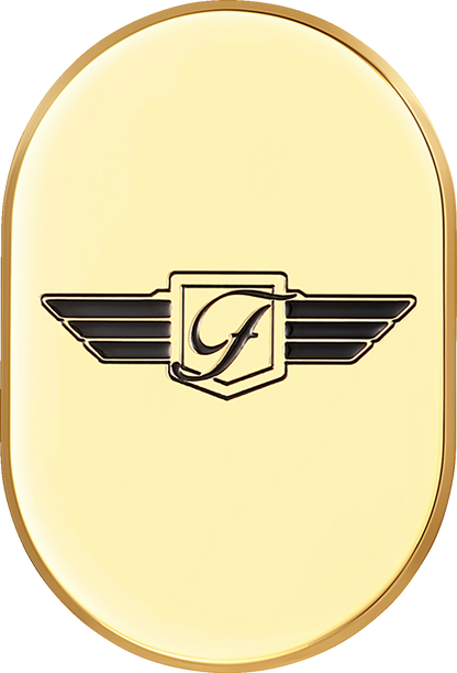 Cubierta de antena - Cubierta de antena - Guardabarros trasero derecho - Logotipo FD - Dorado