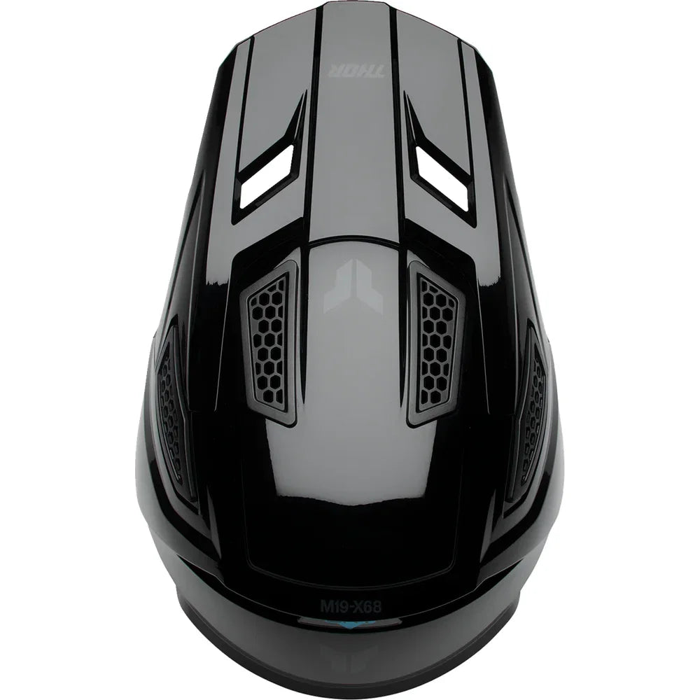 Casco fleet blackout negro brillante