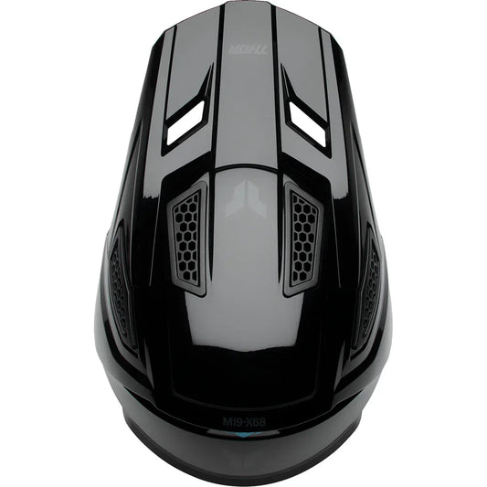 Casco fleet blackout negro brillante