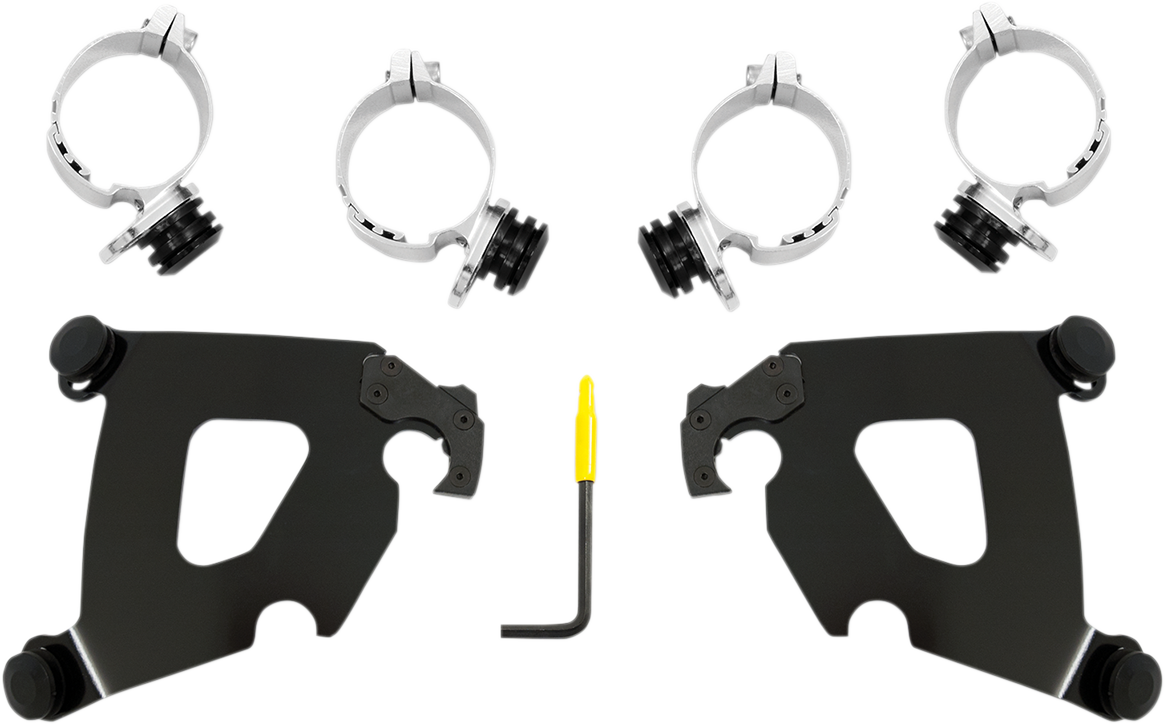 Kit de herrajes Cafe Fairing Trigger-Lock - Kit de montaje Cafe - Negro - FXLR