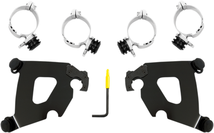 Kit de herrajes Cafe Fairing Trigger-Lock - Kit de montaje Cafe - Negro - FXLR