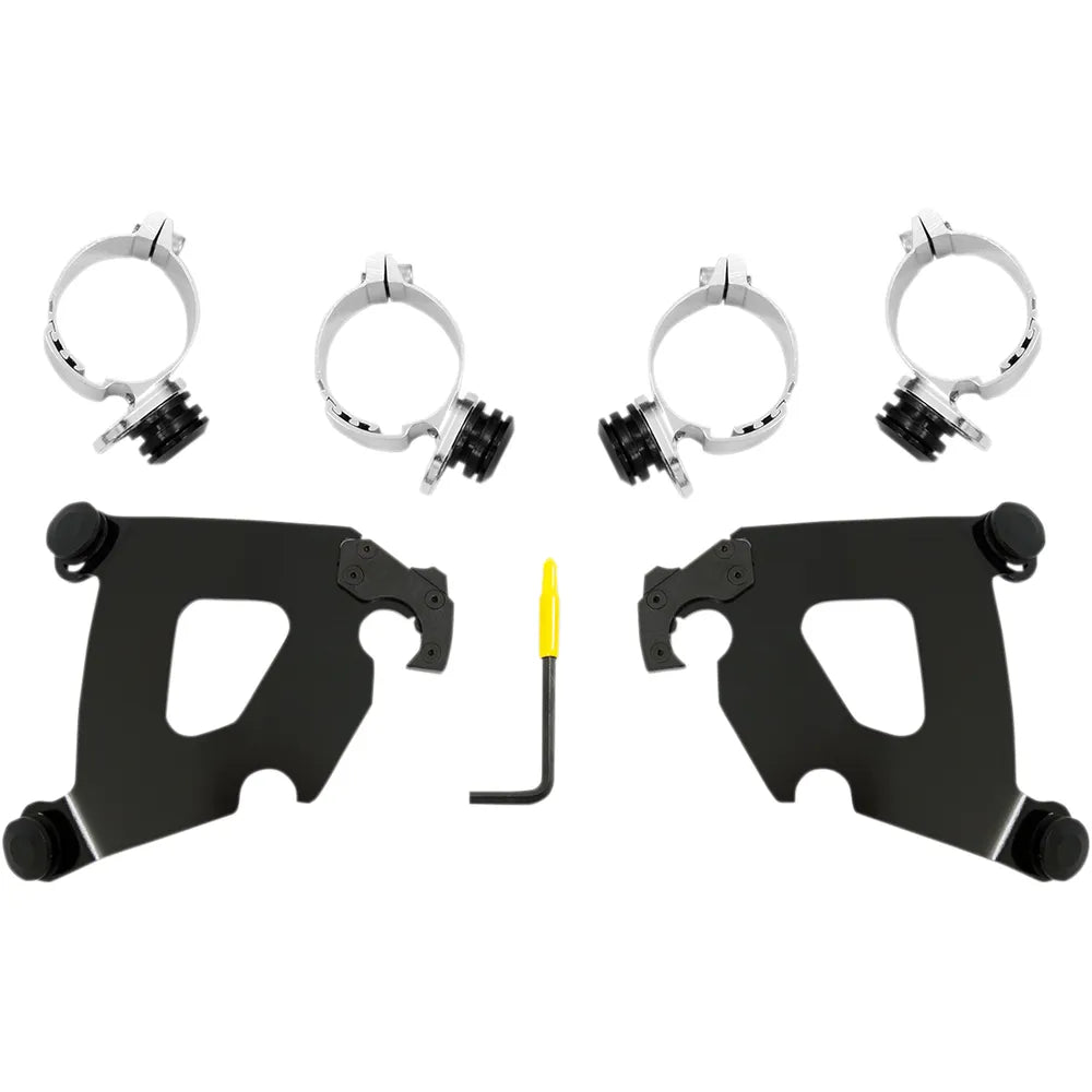 Kit de herrajes Cafe Fairing Trigger-Lock - Kit de montaje Cafe - Negro - FXLR