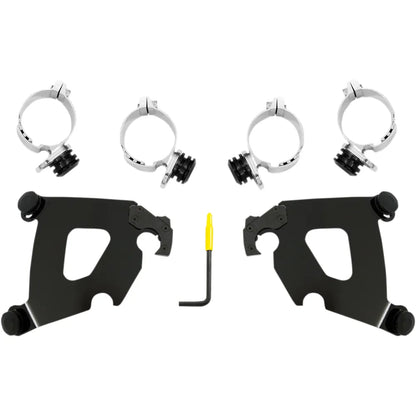 Kit de herrajes Cafe Fairing Trigger-Lock - Kit de montaje Cafe - Negro - FXLR