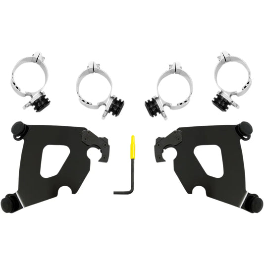Kit de herrajes Cafe Fairing Trigger-Lock - Kit de montaje Cafe - Negro - FXLR