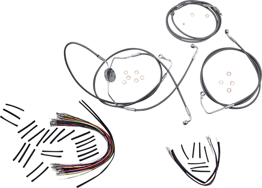 Kit de instalación de manillar XR - Kit de instalación de manillar XR - Perchas para monos de 12"-14" - FLTRSE '09-'12 - Acero inoxidable