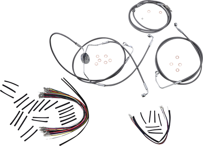 Kit de instalación de manillar XR - Kit de instalación de manillar XR - Perchas para monos de 12"-14" - FLTRSE '09-'12 - Acero inoxidable
