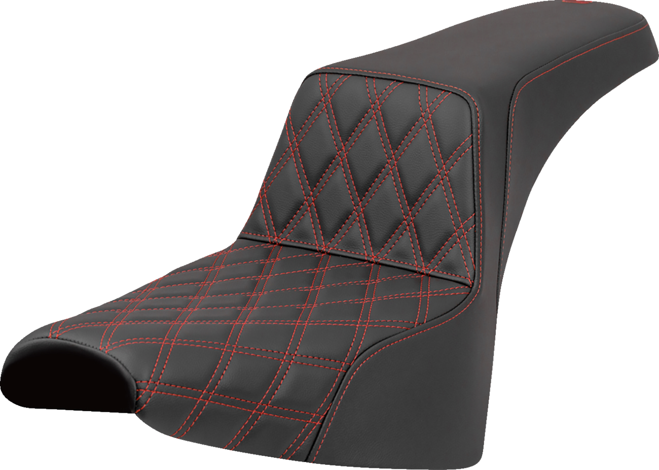 Asiento elevado con costura de celosía - Asiento elevado - Costura de celosía delantera - Costura roja - FXST/FXBB '18-'25