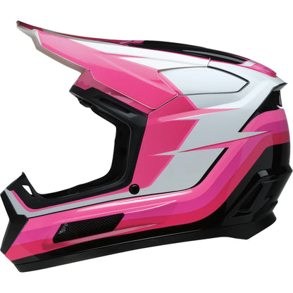 Casco infantil dirt maxx vortex rosa/blanco