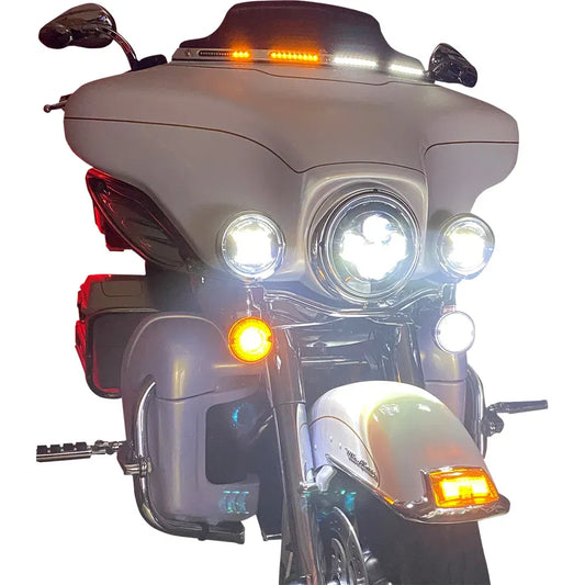 Windshield Trim - Sequential Turn Signals - Chrome