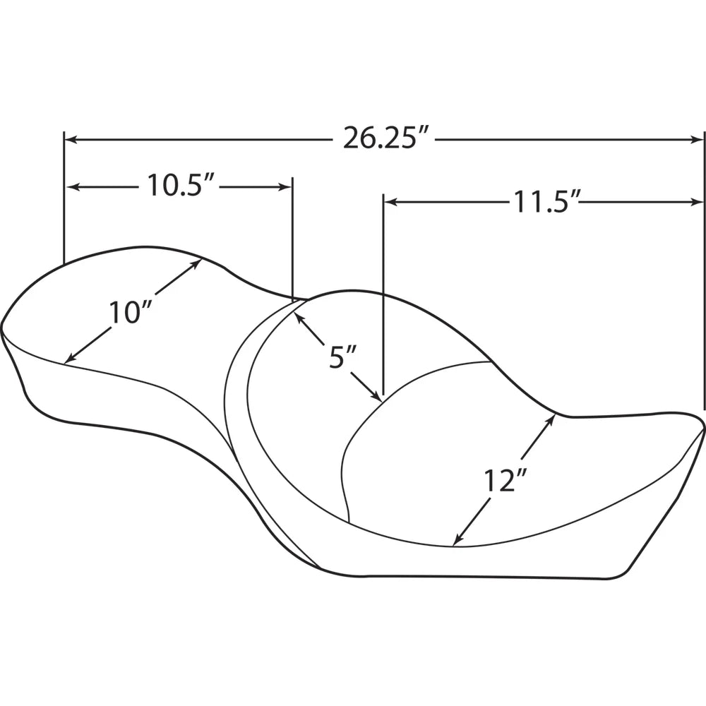 Asiento de vinilo doble para 2 personas