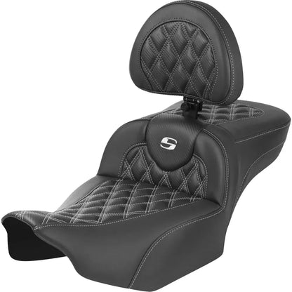 Asiento de alcance extendido Roadsofa™ - Asiento de alcance extendido Roadsofa™ - con respaldo - Costura de celosía - Costura blanca - FLTR/FLHX '23-'24