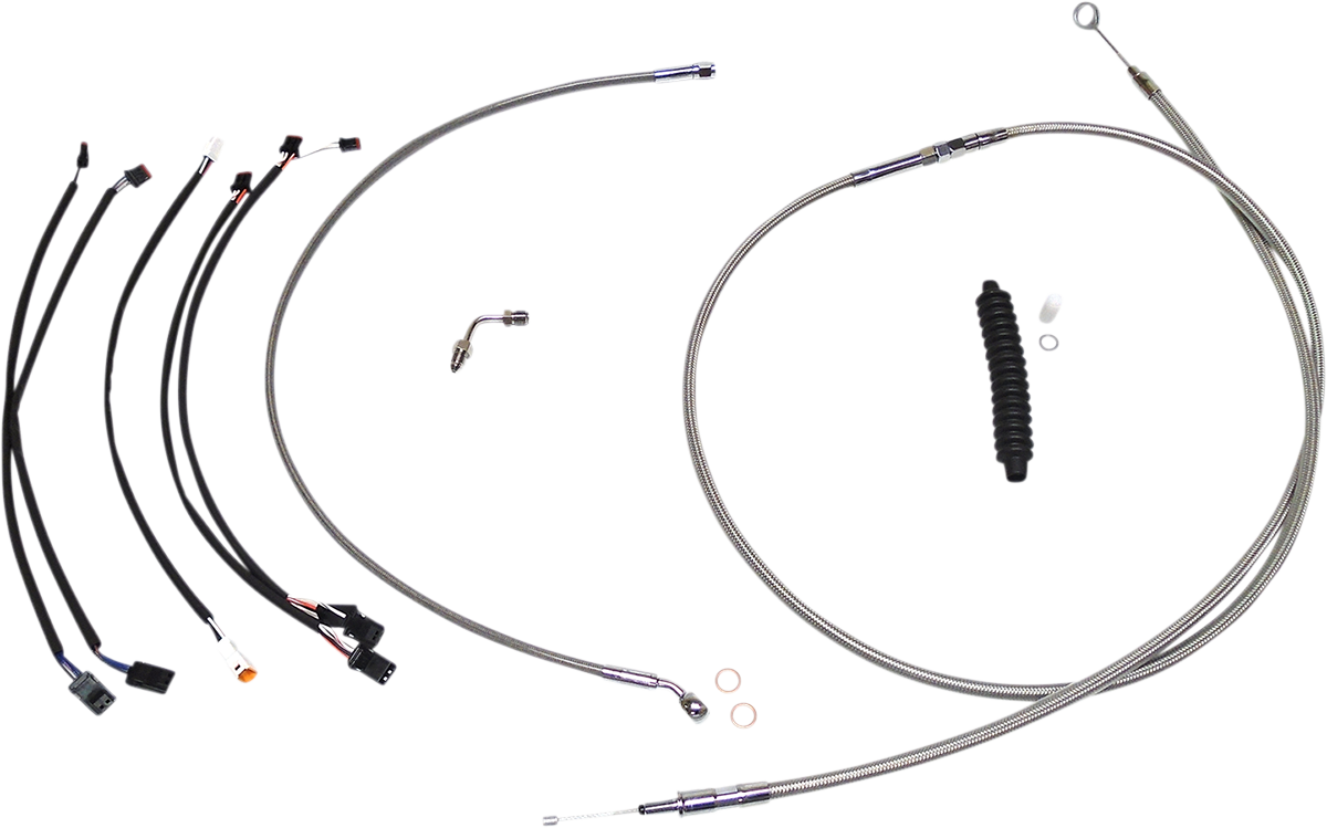 Kit de instalación de manillar XR - Kit de instalación de manillar XR - Colgadores Ape de 12"-14" - Softail '18-'24 - Acero inoxidable/cromo