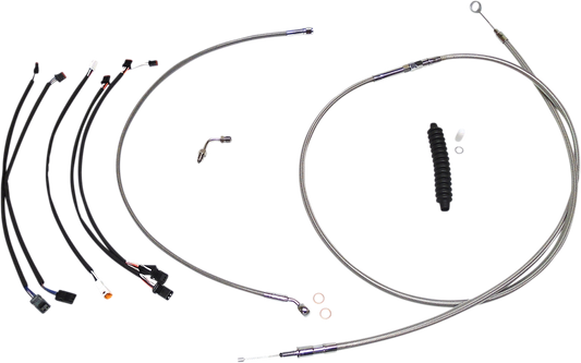Kit de instalación de manillar XR - Kit de instalación de manillar XR - Colgadores Ape de 12"-14" - Softail '18-'24 - Acero inoxidable/cromo
