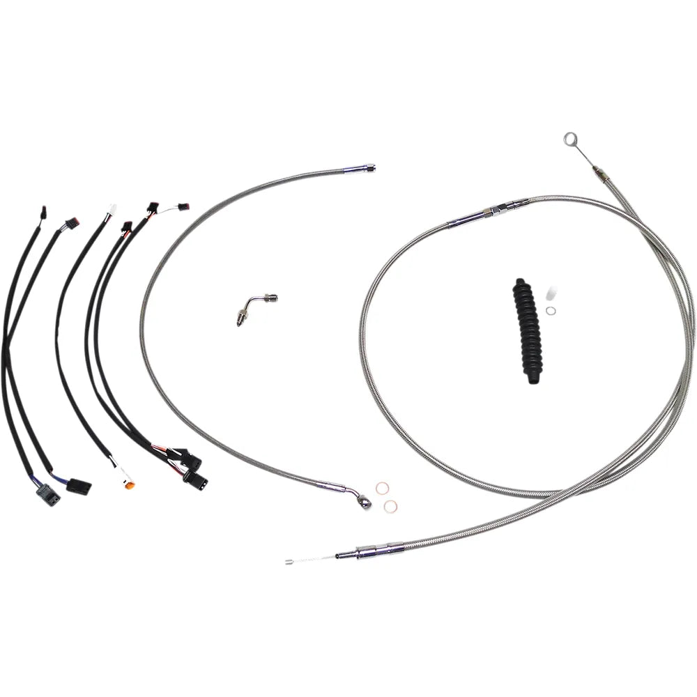 Kit de instalación de manillar XR - Kit de instalación de manillar XR - Colgadores Ape de 12"-14" - Softail '18-'24 - Acero inoxidable/cromo