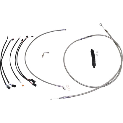 Kit de instalación de manillar XR - Kit de instalación de manillar XR - Colgadores Ape de 12"-14" - Softail '18-'24 - Acero inoxidable/cromo