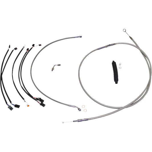 Kit de instalación de manillar XR - Kit de instalación de manillar XR - Colgadores Ape de 12"-14" - Softail '18-'24 - Acero inoxidable/cromo