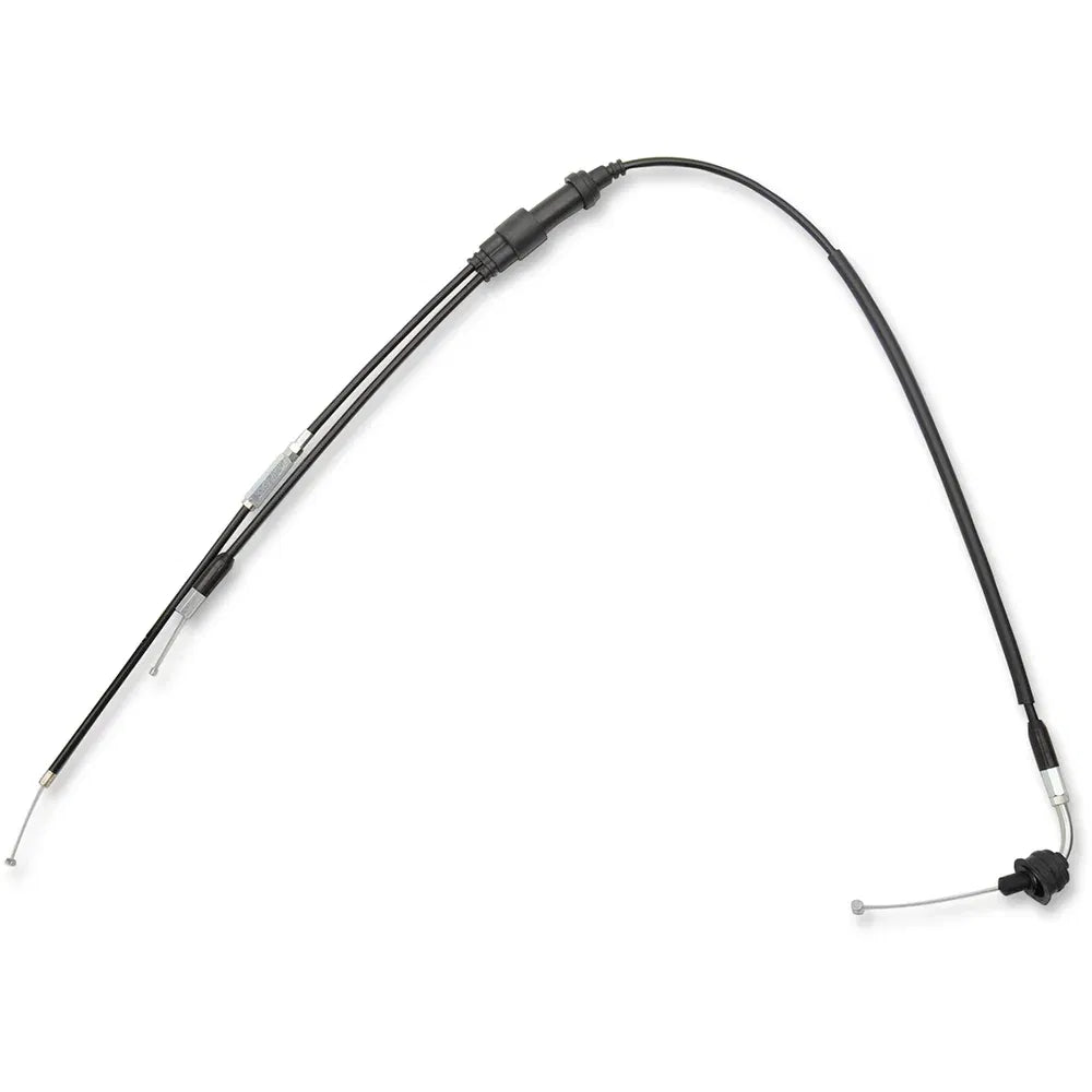 Cable del acelerador de vinilo negro.
